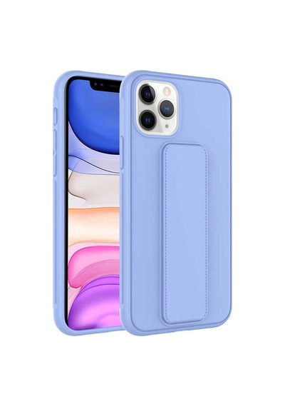 Apple Uyumlu iPhone 11 Pro Kılıf Zore Qstand Kapak Lila