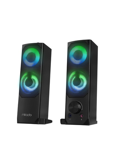 Mikado Md-s102 2.0 3wx2ch Rgb Ledli Siyah Usb Soundbar Speaker Hoparlör