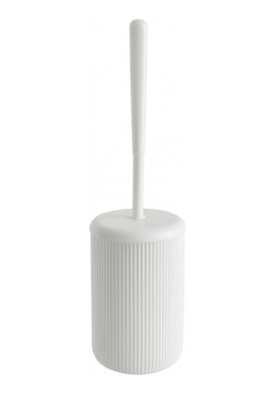 Beyaz-siyah-bej Çizgili Lüks Tuvalet Fırçası Seti 30 Cm Uzunluk / Modern, Şık Ve Dayanıklı Banyo Aksesuarı Çok Renkli