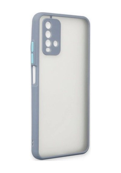 Xiaomi Redmi 9t Kılıf Montreal Silikon Kapak - Gri Altın