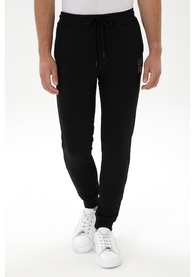 U.S. Polo Assn. Erkek Comfort Fit Kapüşonlu Kısa Kollu Siyah Sweatshirt 50320030-VR046
