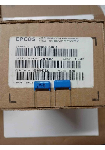 B32592c6104k 100nf 400v Mkt Polyester Kondansatör 20 Adet
