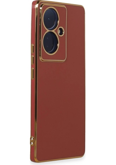 Newface Vivo V29 Lite Kılıf Volet Silikon Semeglbl - 74 - Kırmızı
