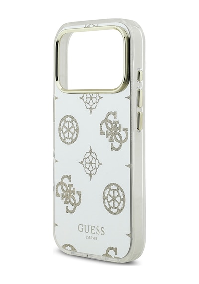 Apple Uyumlu iPhone 17 Pro Max Kılıf Guess Lisanslı Metal Kamera Çerçeveli Simli Peony Aynalı Kapak Gold Gold
