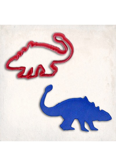 Ankylosaurus Dinozor Kurabiye Kalıbı Şekillendirici Kopat KIrmızı