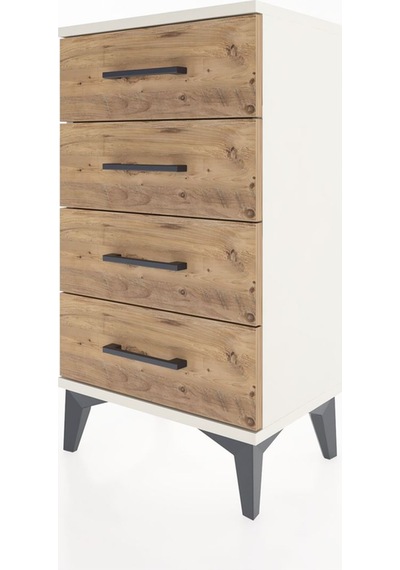 Arges Komodin 4 Çekmeceli 44x30x80 Aytaşı-çam Aytaşı