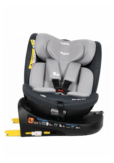 Kraft Safe Spin Plus I-size Oto Koltuğu 0-36 Kg Gri
