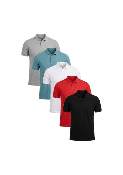 Buratti Erkek T Shirt 5902127s5 Siyah-beyaz-kırmızı-gri Melanj-mavi Beyaz - Kırmızı - Siyah