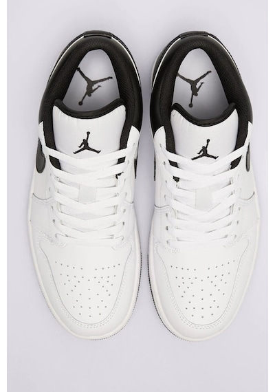 Nike Air Jordan 1 Low Leather Sneaker Hakiki Deri Beyaz Erkek Spor Ayakkabı Beyaz