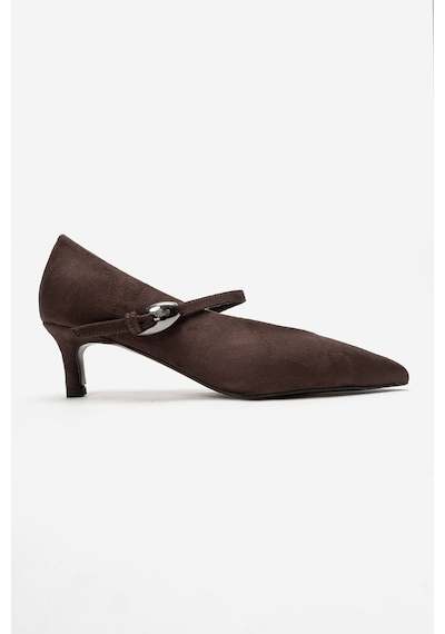 Luvi Shoes Cres Kahverengi Süet Kadın Kısa Topuklu Ayakkabı Luvi Shoes Cres Kahverengi Süet Kadın Kısa Topuklu Ayakkabı