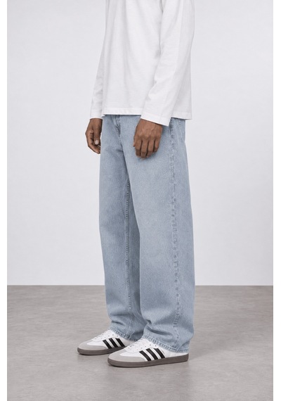 Respire Erkek Baggy Jean Buz Mavisi