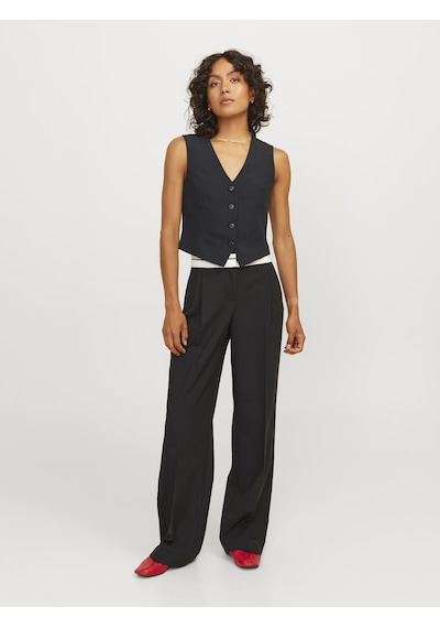 Jack & Jones Kadın Dügmeli Yelek - Ellis - 12260411 Black