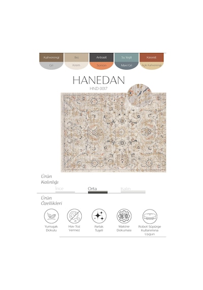 Cool Halı Hanedan Krem Klasik Desenli Çiçekli Otantik Halı Bohem Vintage Oturma Odası Salon Halısı