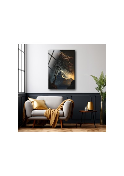 Doğa Ve Asılmaya Cam Tablo Modern Sanat Tablosu Canlı Renkli Baskı Ofis Ve Çalışma Odası Anlamlı Hediye Seçeneği Kolay Montaj Askılı