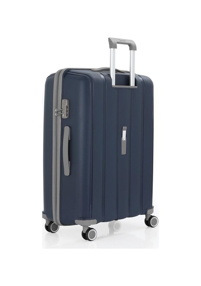 Mçs 3lü Set Kırılmaz Silikon Seyahat Valizi Bavulu V305 Laci/gri Lacivert - Gri