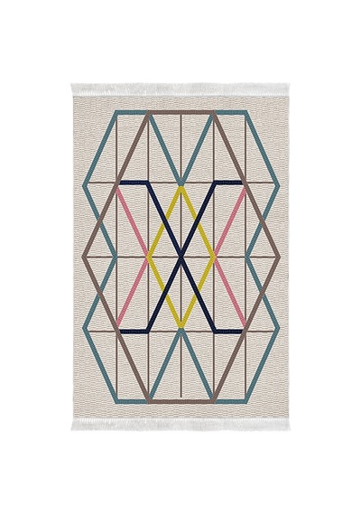 Eko Trend Djt Halı Yıkanabilir Kaymaz Taban P1525 Modern Renkli