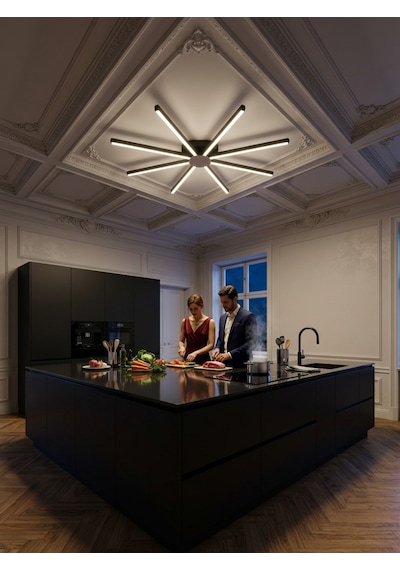 Pulsar Modern Led Tavan Avize - Aşağı Işık Kumandalı Dim Edilebilir Doğal Işık