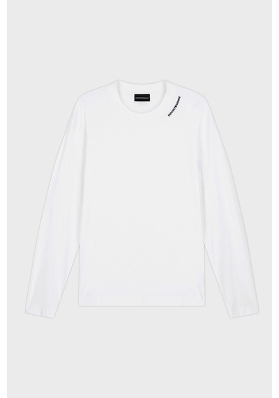 Emporio Armani İpek Karışımlı Bisiklet Yaka Uzun Kollu T Shirt Erkek T Shirt Em006771 Af13721 U0003 Beyaz Emporio Armani İpek Karışımlı Bisiklet Yaka Uzun Kollu T Shirt Erkek T Shirt Em006771 Af13721 U0003 Beyaz