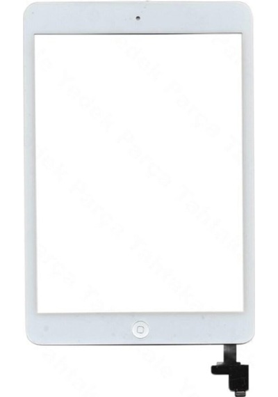 Apple Uyumlu iPad, Mini A1432 Butonlu Dokunmatik Beyaz