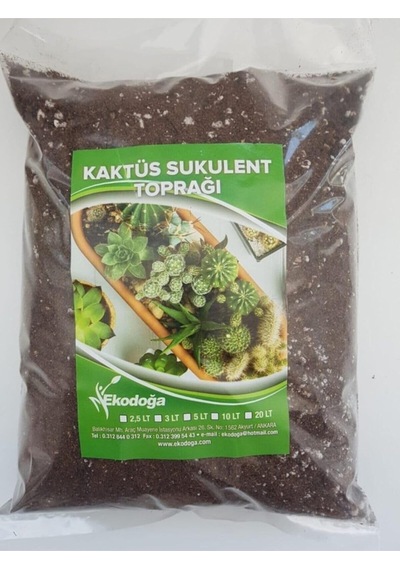 Doğalsan Tarım Kaktüs Sukulent Toprağı 5 Litre - Teraryum Için Uygun Toprak Ithal Torf Toprak Pomza Vermikulit 0