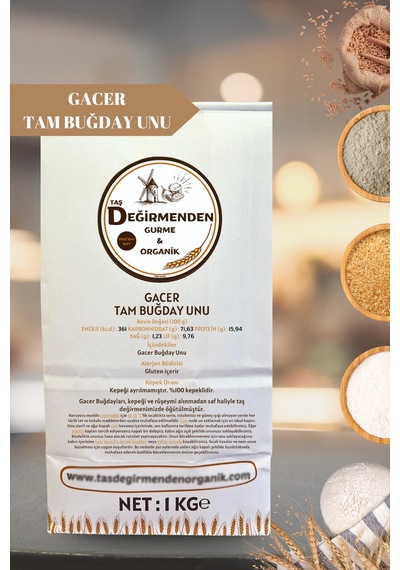 Gacer Tam Buğday Unu - 1 Kilo