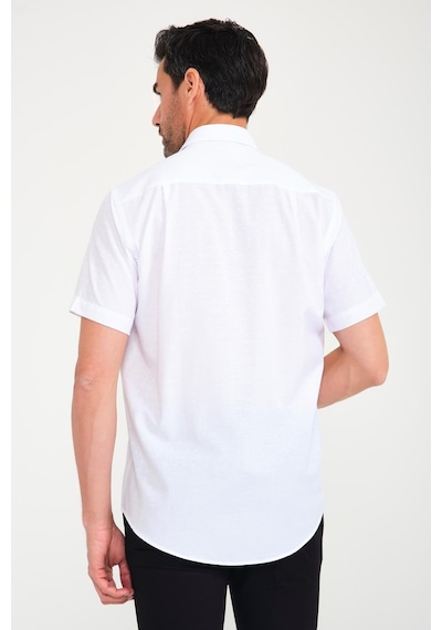 Klasik Kısa Kol Açık Zemin Kutu Desen Keten Cotton Hediye Kutulu Erkek Gömlek Fs-000745 - Beyaz Lacivert-1672 Klasik Kısa Kol Açık Zemin Kutu Desen Keten Cotton Hediye Kutulu Erkek Gömlek Fs-000745 - Beyaz Lacivert-1672