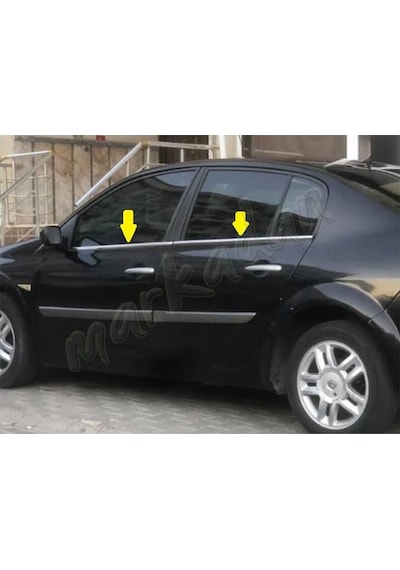 Db Chrome Renault Megane 2 Sedan Cam Çıtası Nikelajı 2004-2010 4