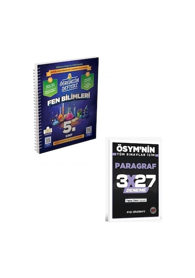 Murat 2027 5.sınıf Fen Bilimleri Öğrencim Defteri+ Evp Akademi Paragraf