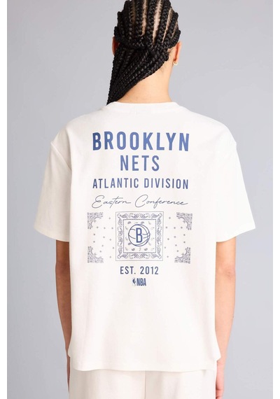 Defacto Nba Brooklyn Nets Relax Fıt Kısa Kollu Tişört G9307ax26smer105 Ekru-er105 Defacto Nba Brooklyn Nets Relax Fıt Kısa Kollu Tişört G9307ax26smer105 Ekru-er105