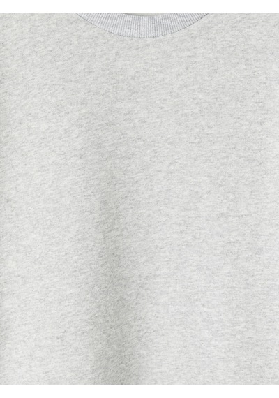 LC Waikiki Lc Waıkıkı Gri Bisiklet Yaka Erkek Sweatshirt