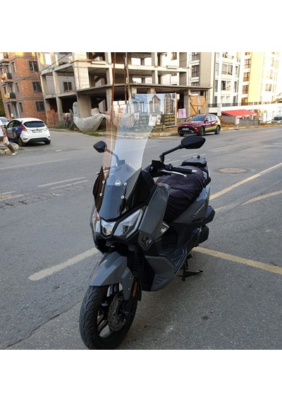 Motocam Sym Joyride 300 Ön Cam 2023-2026 Model 75cm Şeffaf Renkli 4mm Uzun