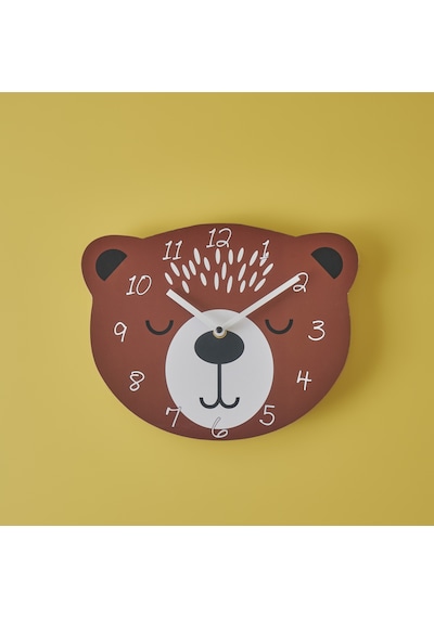 Bella Maison Bear Çocuk Saati 26 x 28 CM Kahverengi