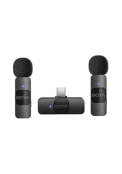 Boya By-v20 Ultra Kompakt Android İkili Kablosuz Mikrofon Type-c