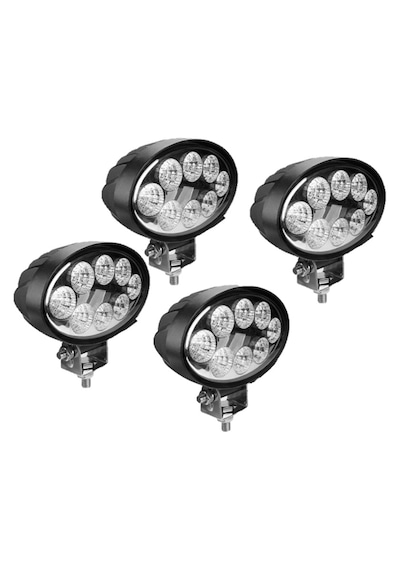 4 Adet 8 Power Ledli Oval 9-60 Volt 24w Ip67 Çalışma Lambası