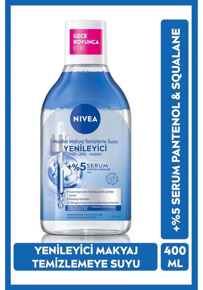 4 Adet Nivea Miccelar Makyaj Temizleme Suyu Yenileyici 400 Ml