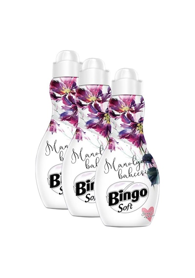Bingo Soft Konsantre Çamaşır Yumuşatıcısı Manolya Bahçesi 3 x 1440 ML