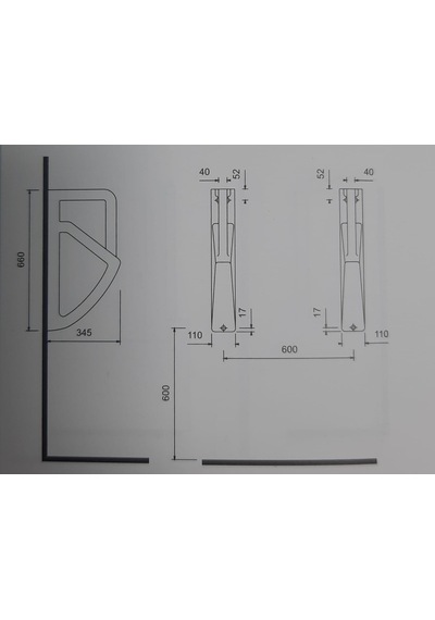 Creavit Pisuvar Ara Bölme Tp670