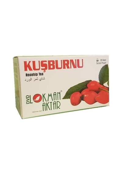 Lokman Aktar Kuşburnu Bitki Süzen Poşet Çay 20 x 2 G