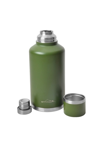 Campout Çift Katmanlı Termos 2000 ML Yeşil