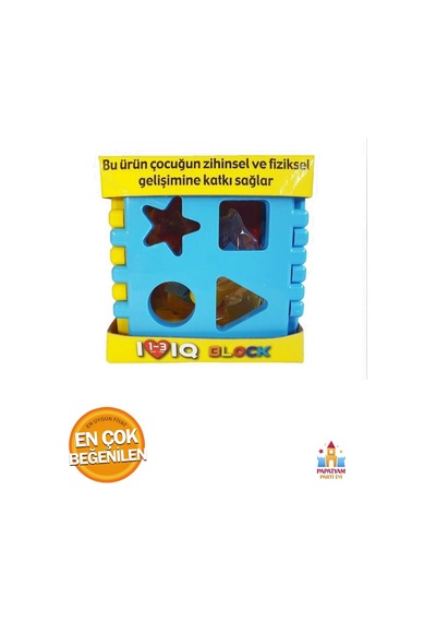 Eğitici Iq Block Bul Tak Küpü - Zihinsel Ve Fiziksel Gelişim Oyuncağı