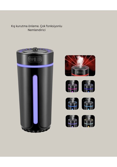 Usb Aromaterapi Difüzör Ultrasonik Hava Nemlendirici Led Gece Lambalı Mh-hs8152-5631