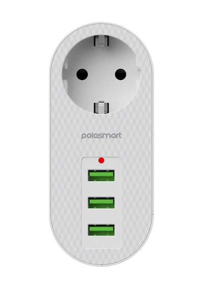 Polosmart MP11 3 Usb Li Termal Akım Korumalı Priz Beyaz