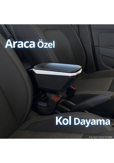 S Dizayn Renault Clio 5 Kol Dayama Kolçak Geçmeli Abs Gri 2019 Üz