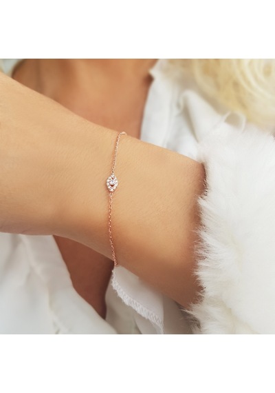 Vaoov 925 Ayar Gümüş Mekik Bileklik N11.40075