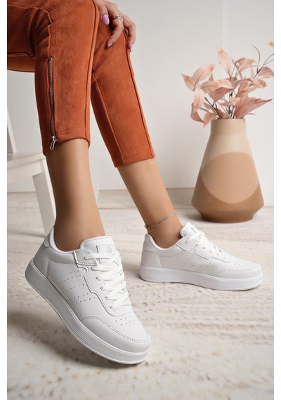 Nesilshoes Darkstep 158 Beyaz Unisex Sneakers