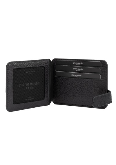 Pierre Cardin Siyah Floater Unisex Deri Kartlık 0777s3l Siyah-floater
