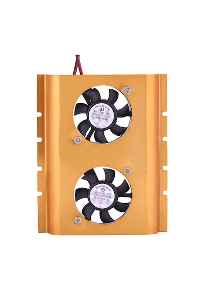 3,5" Hdd Sabit Disk Soğutucu Çift Fanlı Masa Üstü Bilgisayarlar İçin Gold