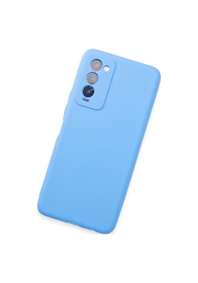 Tecno Camon 18 Uyumlu Kılıf First Silikon - Mavi