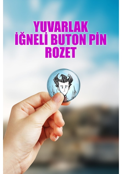 Don't Starve Together Video Oyun Çanta Süsü İğneli Buton Rozet Seti 1 Adet Tekli