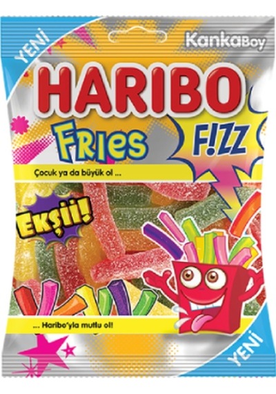 Haribo Fizz Fries 24 x 70 G